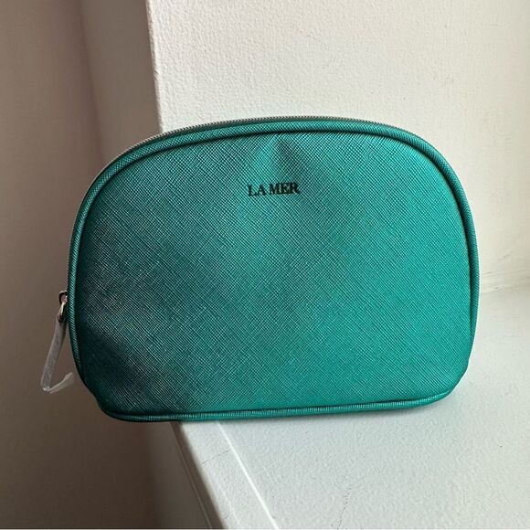 NEW La Mer Cosmetic/Make-up Bag: Turquoise - Picture 1 of 6